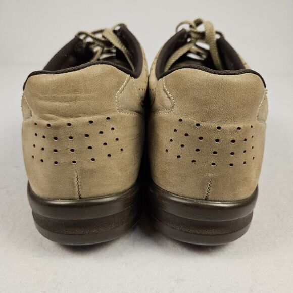 SAS Walk Easy Lace Up Women Walking Shoe SZ 9.5 Sage Suede Leather Arch Support - Picture 4 of 15